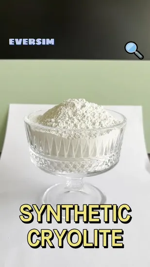 Criolita sintética arenosa branca com produtos químicos inorgânicos para materiais de construção