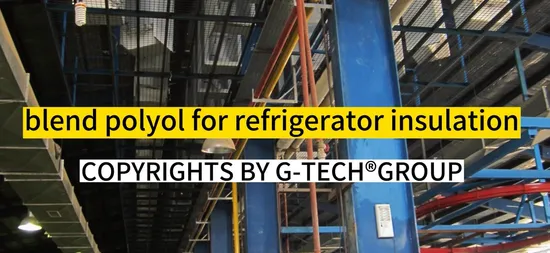 Materiais químicos brutos de PU rígido de dois componentes Espuma de PU Química para isolamento de refrigeradores