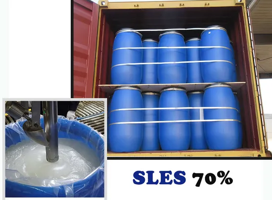 Detergente Grau SLES Líquido Texapon N70 70% Lauril Éter Sulfato de Sódio 70 SLES Matéria-prima Química para Cosméticos Tipo AES